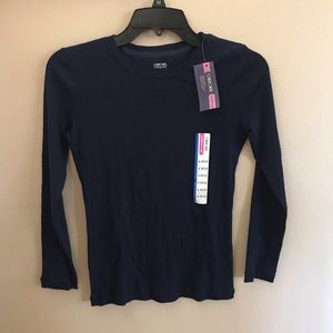 Navy long sleeve shirt